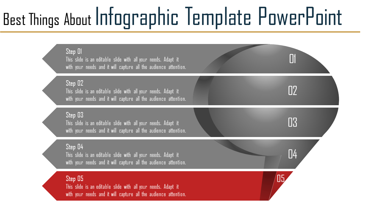 Unlimited Infographic template PowerPoint and Google slides